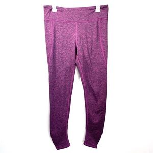 American Eagle Purple Heathered Active Leggings Size Large